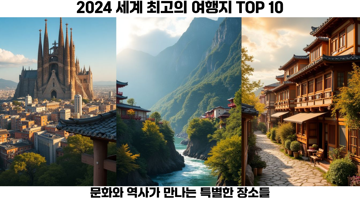 최고의 여행지 추천: 2024년 꼭 가봐야 할 숨겨진 보물들 3 여행지 목록