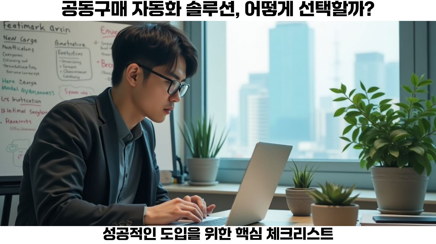 공동구매 자동화 솔루션 선정 시 꼭 알아야 할 체크리스트 2 공동구매 자동화 솔루션