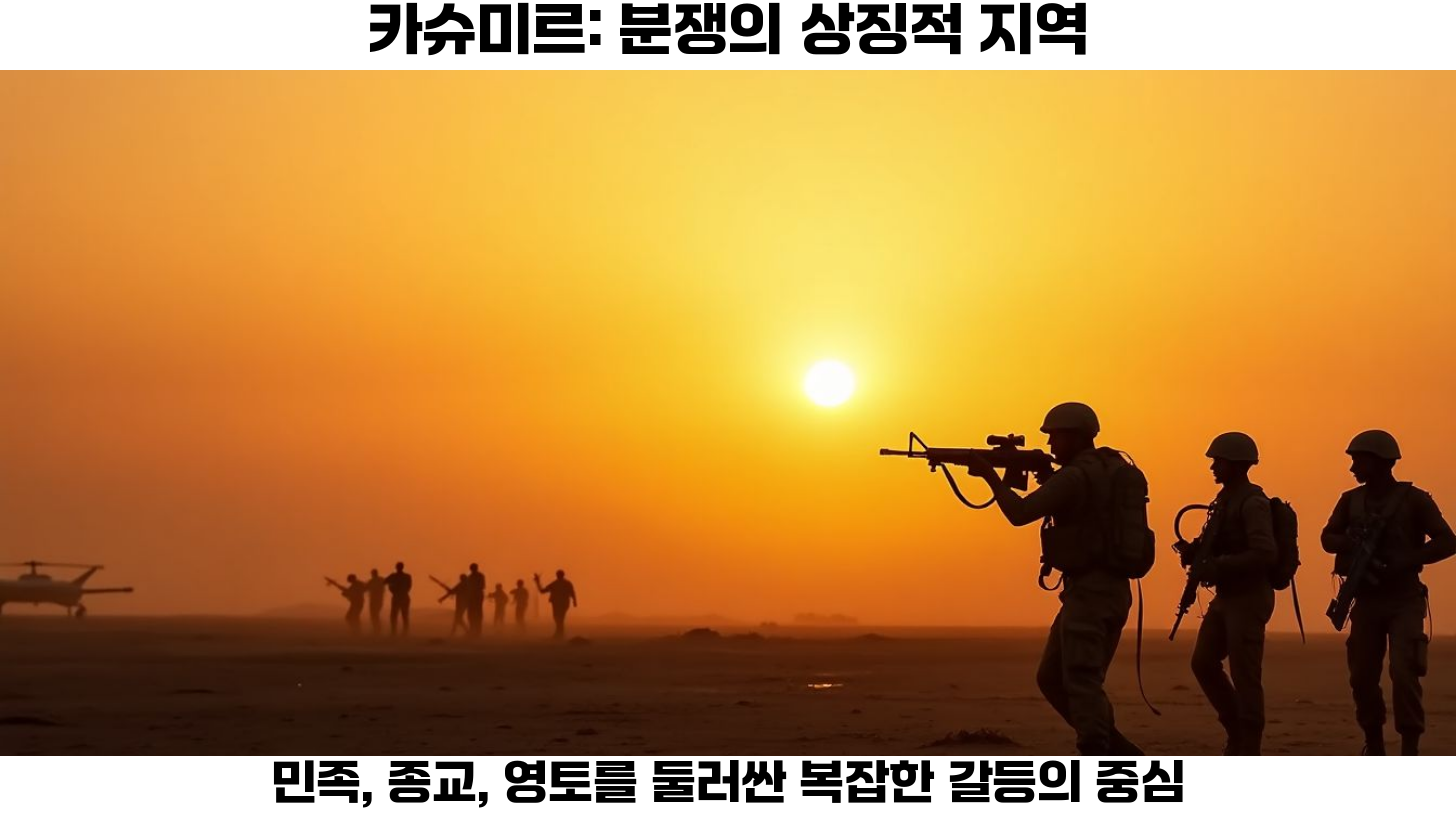 인도-파키스탄 군사 긴장 고조: 전투 훈련과 전면전 가능성 3 카슈미르 테러 사건
