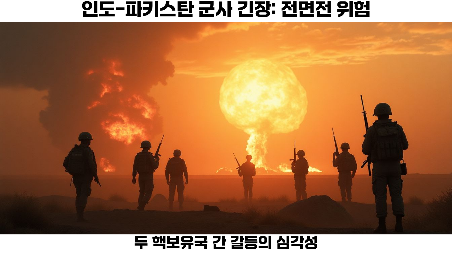 인도와 파키스탄 군사 긴장 고조: 전면전의 위험과 국제 사회의 반응 2 인도와 파키스탄 긴장