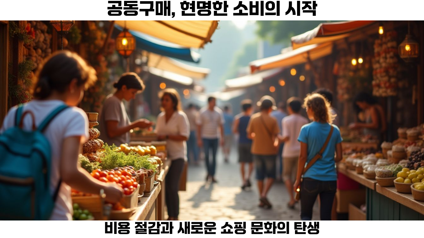 첫번째, 공동구매는 여러 소비자가 모여 한꺼번에 상품을 구매하는 방식으로, 가격이나 배송비를 줄일 수 있는 효율적인 쇼핑 방법입니다.