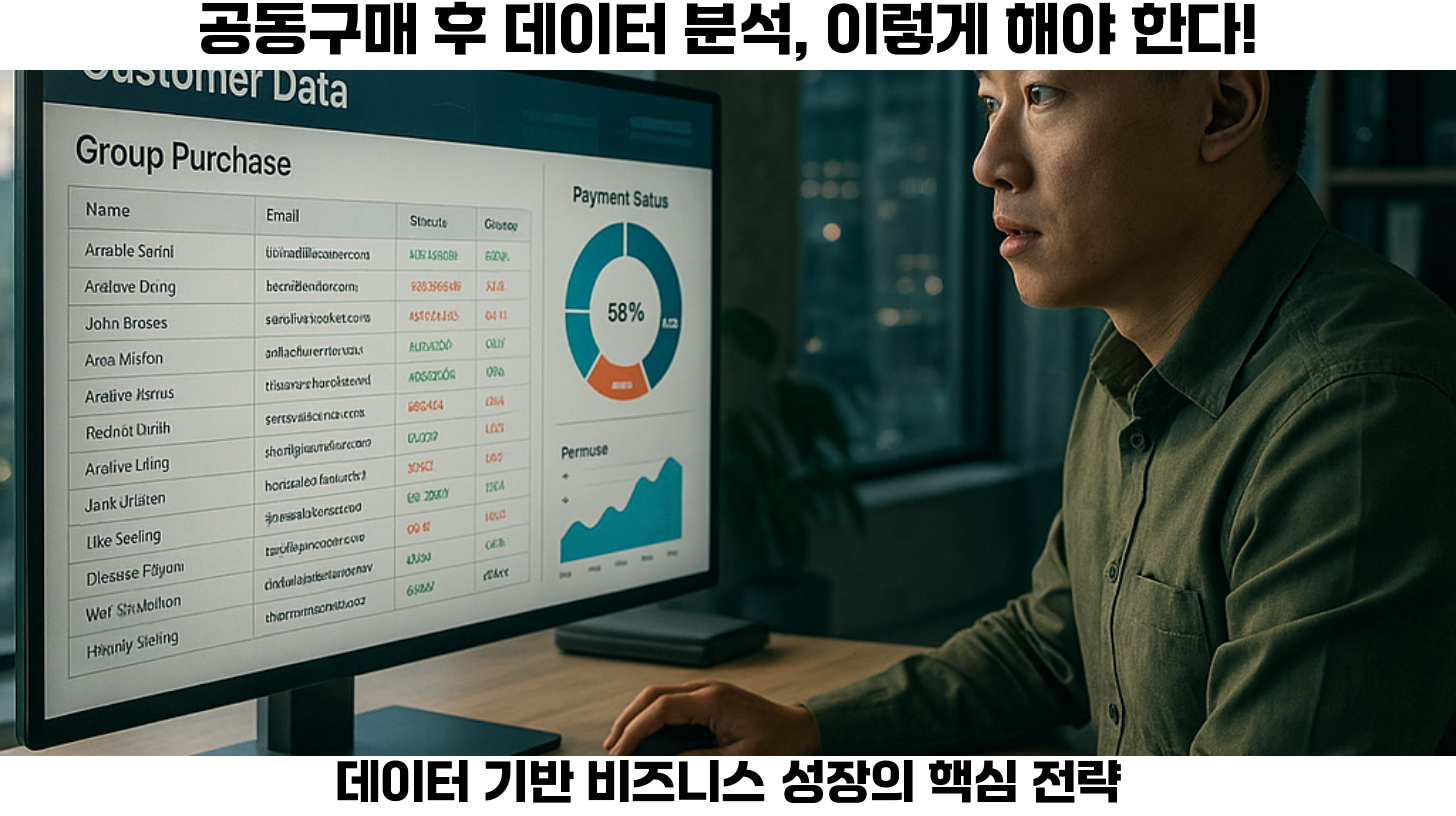 공동구매 종료 후 데이터 분석 자동화 설계: 효과적인 접근법 2 #데이터분석 #공동구매 #자동화 #RPA #마케팅전략 #비즈니스성장 #머신러닝 #자연어처리 #CRM #데이터시각화