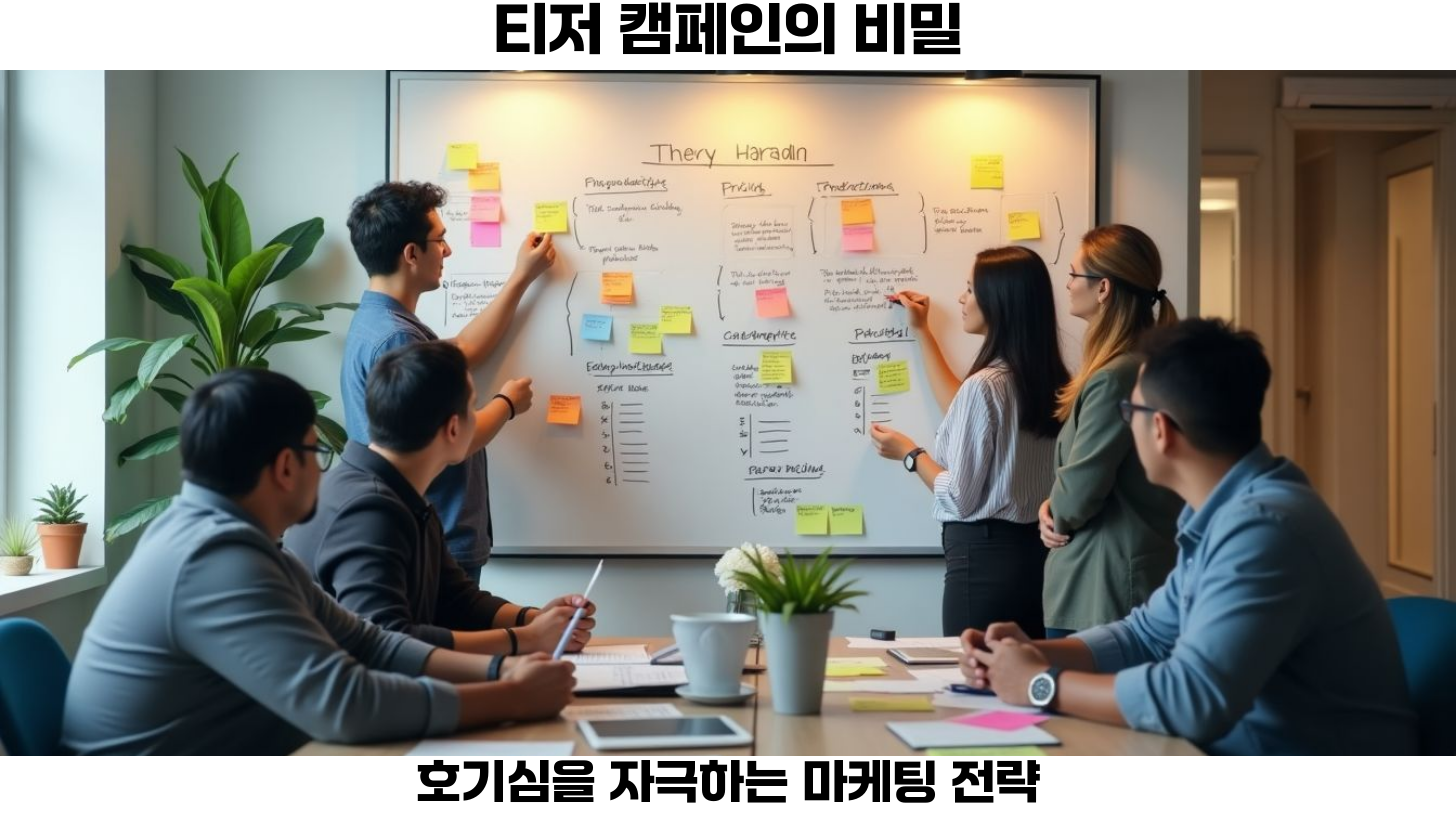 공동구매 성공을 위한 사전 예약 및 티저 캠페인 전략 4 티저 캠페인은 소비자에게 작은 정보를 제공하여 기대감을 높이는 방식입니다.