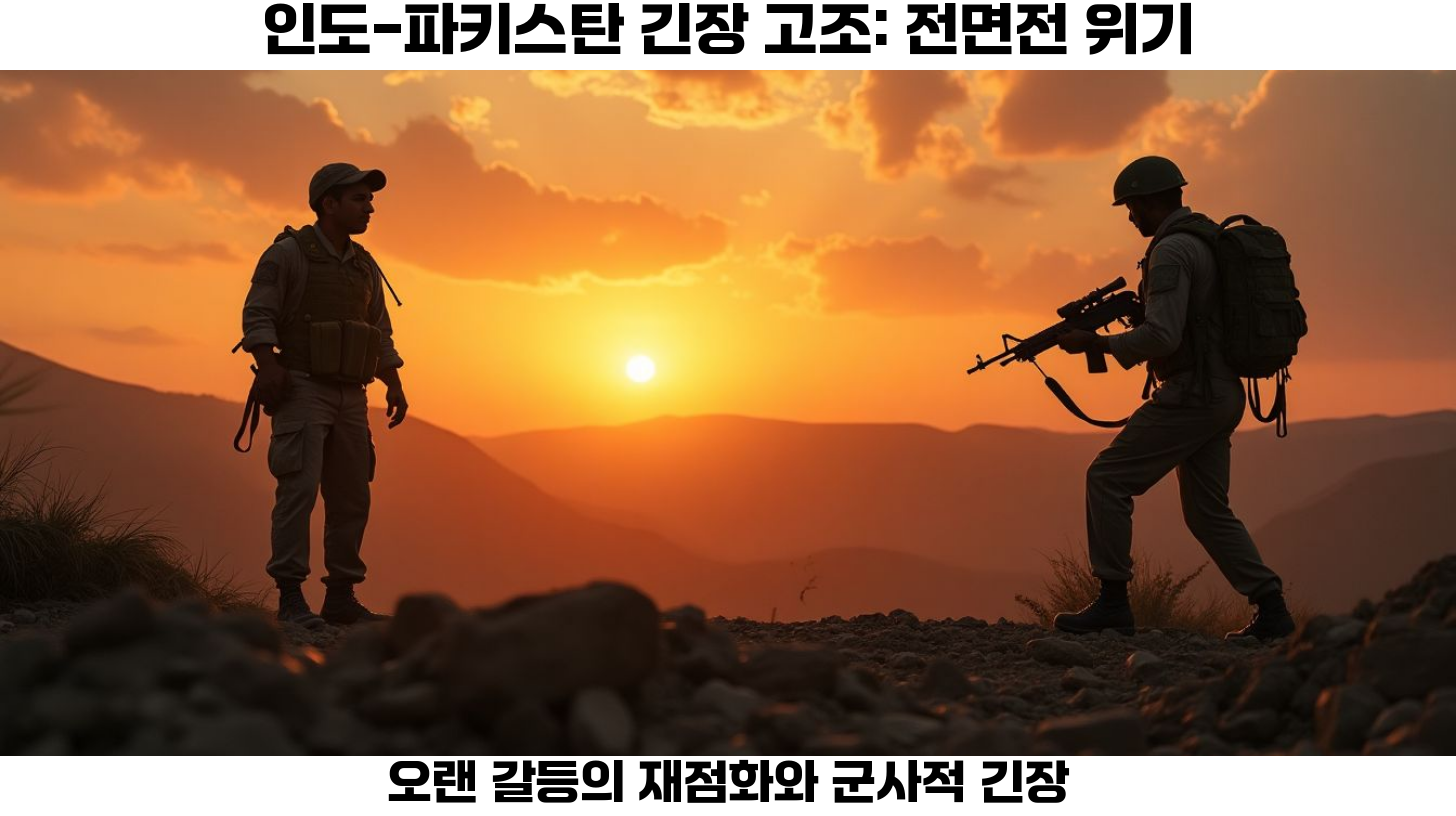 인도와 파키스탄 간의 긴장 고조