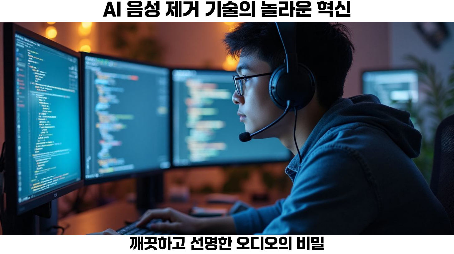 AI 음성 제거 기술
