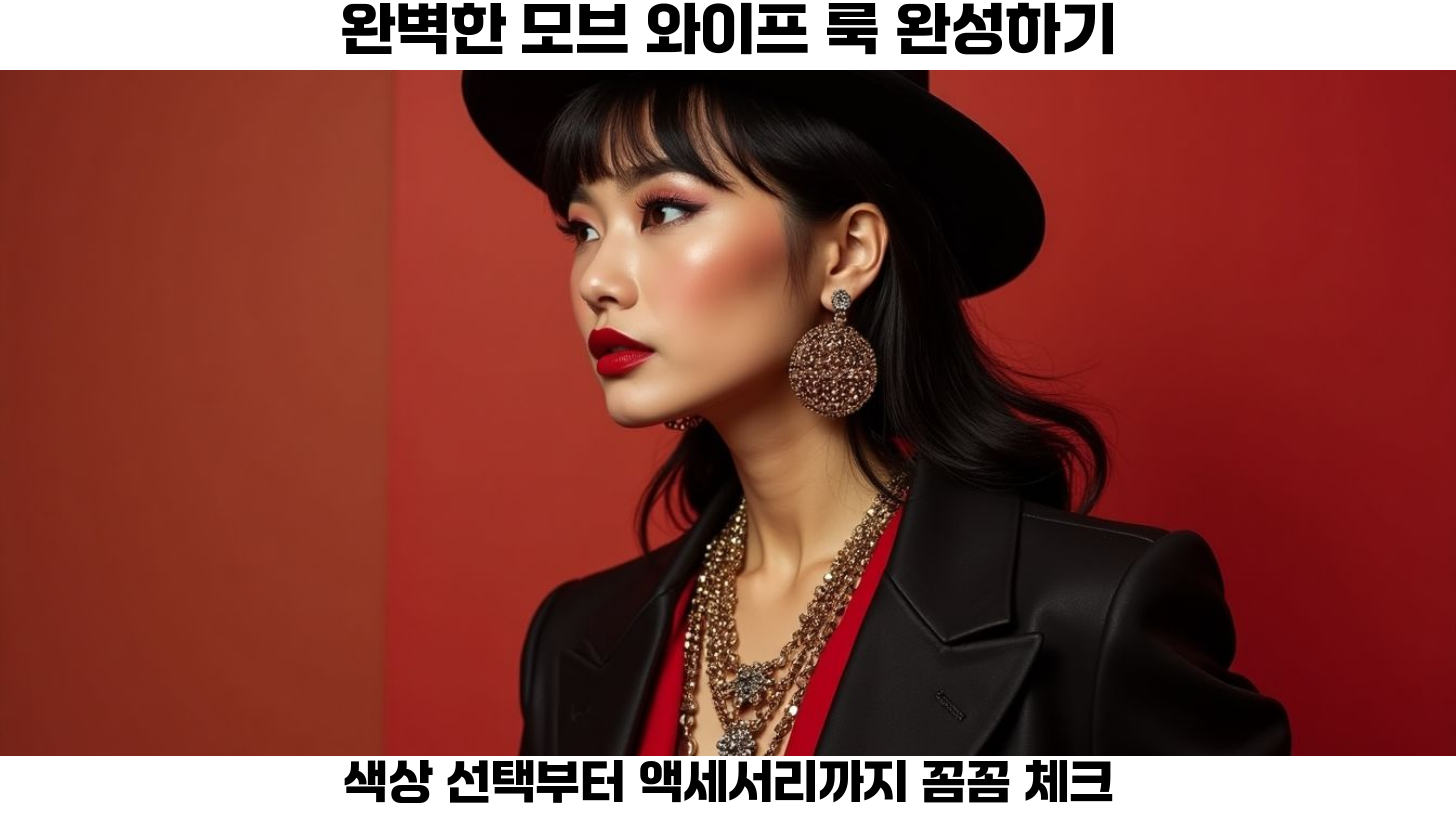 모브 와이프 미학: 마피아 스타일의 패션 트렌드와 완벽한 의상 코디 4 모브 와이프 스타일의 의상 코디 팁