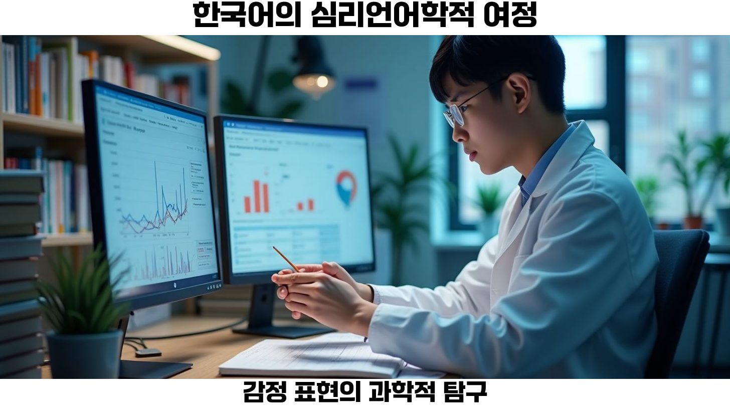 첫번째 한국어 감정표현의 심리언어적 특성을 연구하는 분야는 최근 몇 년 동안 활발히 진행되어 왔습니다.