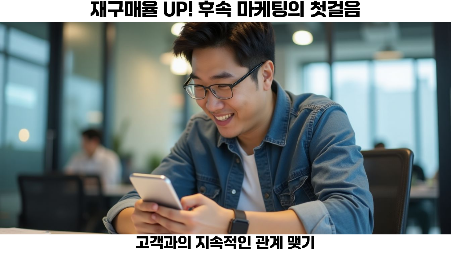 재구매를 유도하는 효과적인 후속 마케팅 전략 9가지 2 첫번째, 카카오톡과 SMS 마케팅의 중요성을 강조하고 싶습니다. 이러한 방식은 고객과의 즉각적이고 직관적인 접촉을 가능하게 합니다.