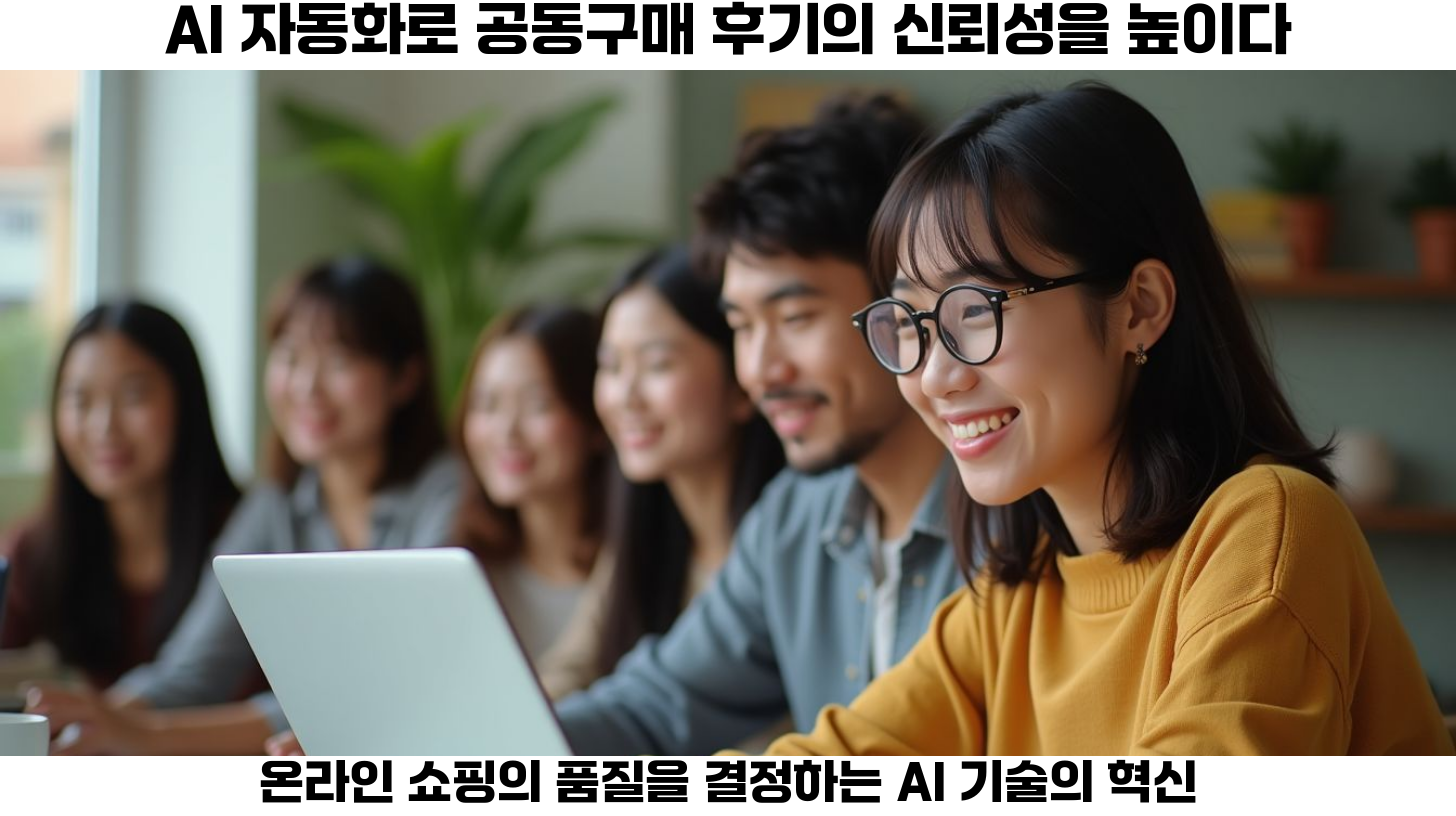 AI 자동화로 신뢰성 높은 공동구매 후기 시스템 운영하기 2 AI 자동화를 통한 공동구매 후기 및 평점 시스템의 신뢰성 향상은 현 시대의 중요한 과제입니다.