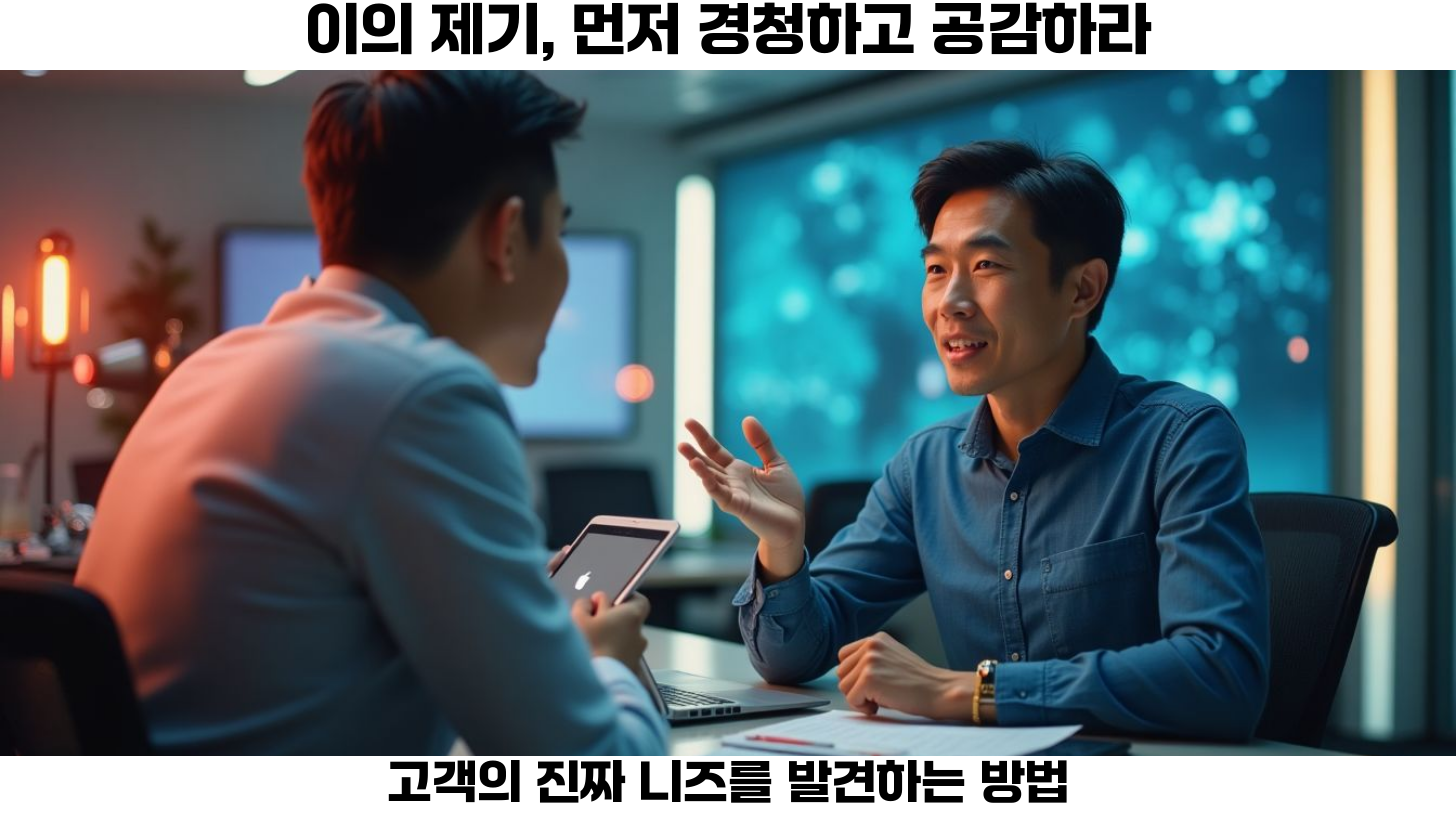 두번째, 다음으로 중요한 점은 적극적 경청과 공감입니다.