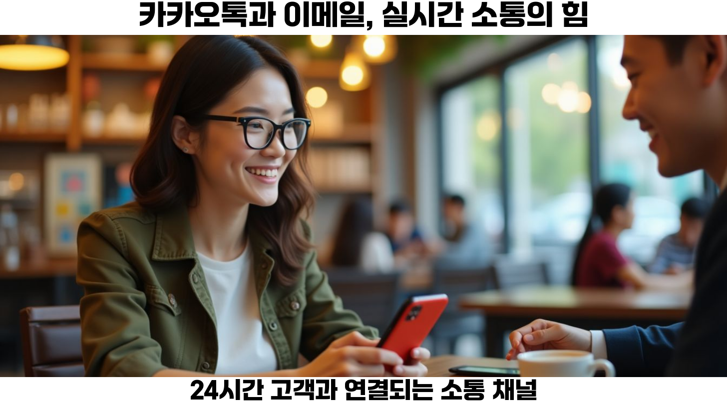 카카오톡은 고객과의 소통을 위한 중요한 플랫폼입니다.