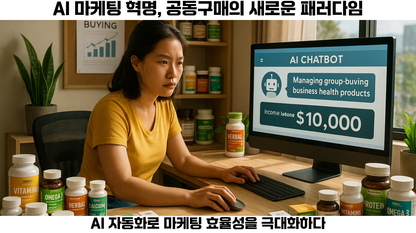 AI 자동화를 통한 혁신적인 공동구매 마케팅 사례 분석 2 #AI자동화 #공동구매 #함께구매 #마케팅혁신 #1인기업 #소규모비즈니스 #AI챗봇 #데이터분석 #고객경험 #비즈니스성장