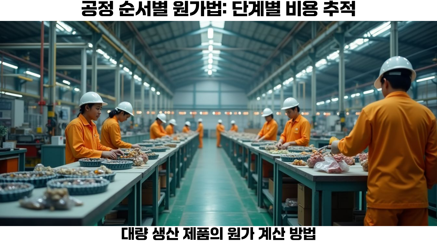 공정 순서별 원가법 예시