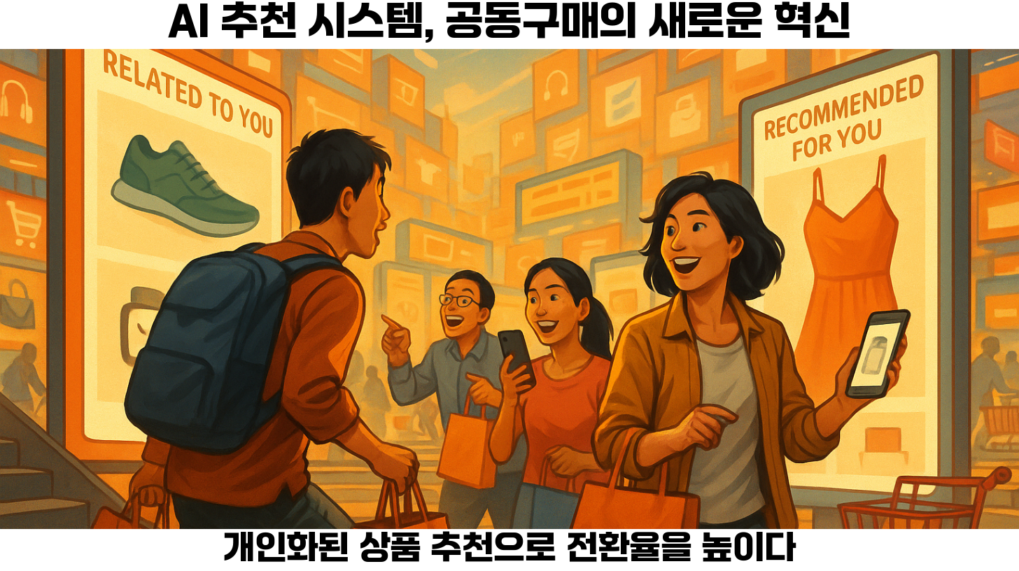 #AI #추천시스템 #공동구매 #협업필터링 #내용기반추천 #전자상거래 #소비자분석 #전환율증대