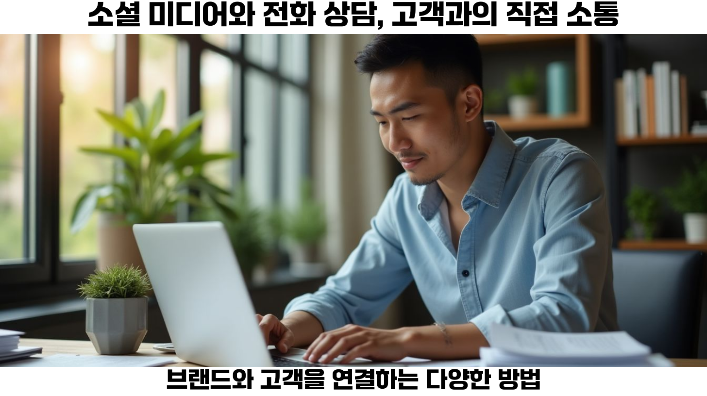 소셜 미디어는 고객과 소통하는 중요한 채널입니다.