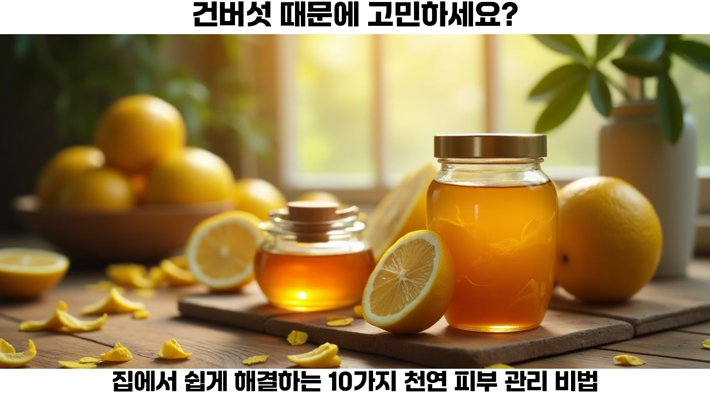 건버섯 없애는 10가지 방법: 집에서 쉽게 실천하는 피부 관리 비법 2 레몬과 꿀로 만드는 비타민 C팩