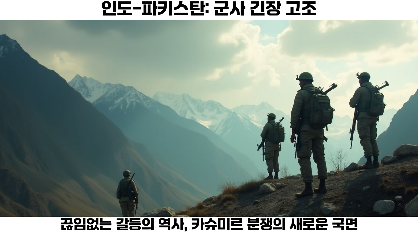 인도와 파키스탄 군사 긴장 고조: 전면전 가능성 증가 2 인도와 파키스탄 군사 긴장