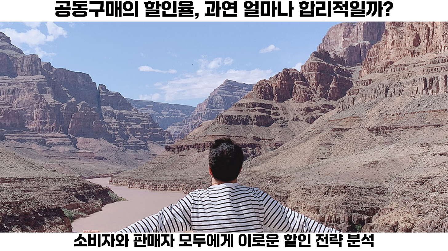 공동구매의 할인율, 그 적절성에 대한 모든 것 2 첫번째, 공동구매가의 할인율은 소비자들 사이에서 많은 관심을 받고 있습니다.