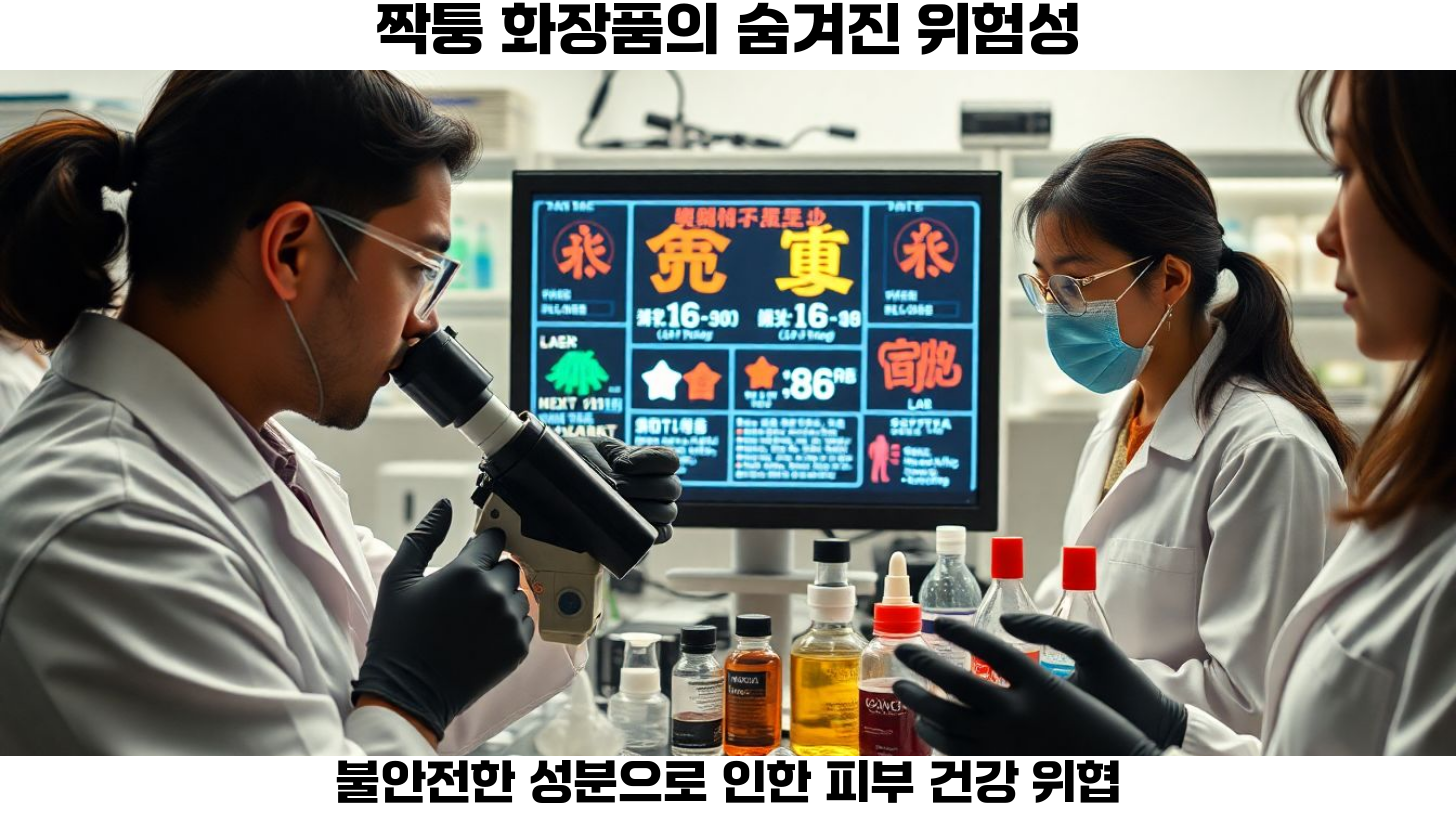 성분 분석 결과, 짝퉁 화장품의 진실은?