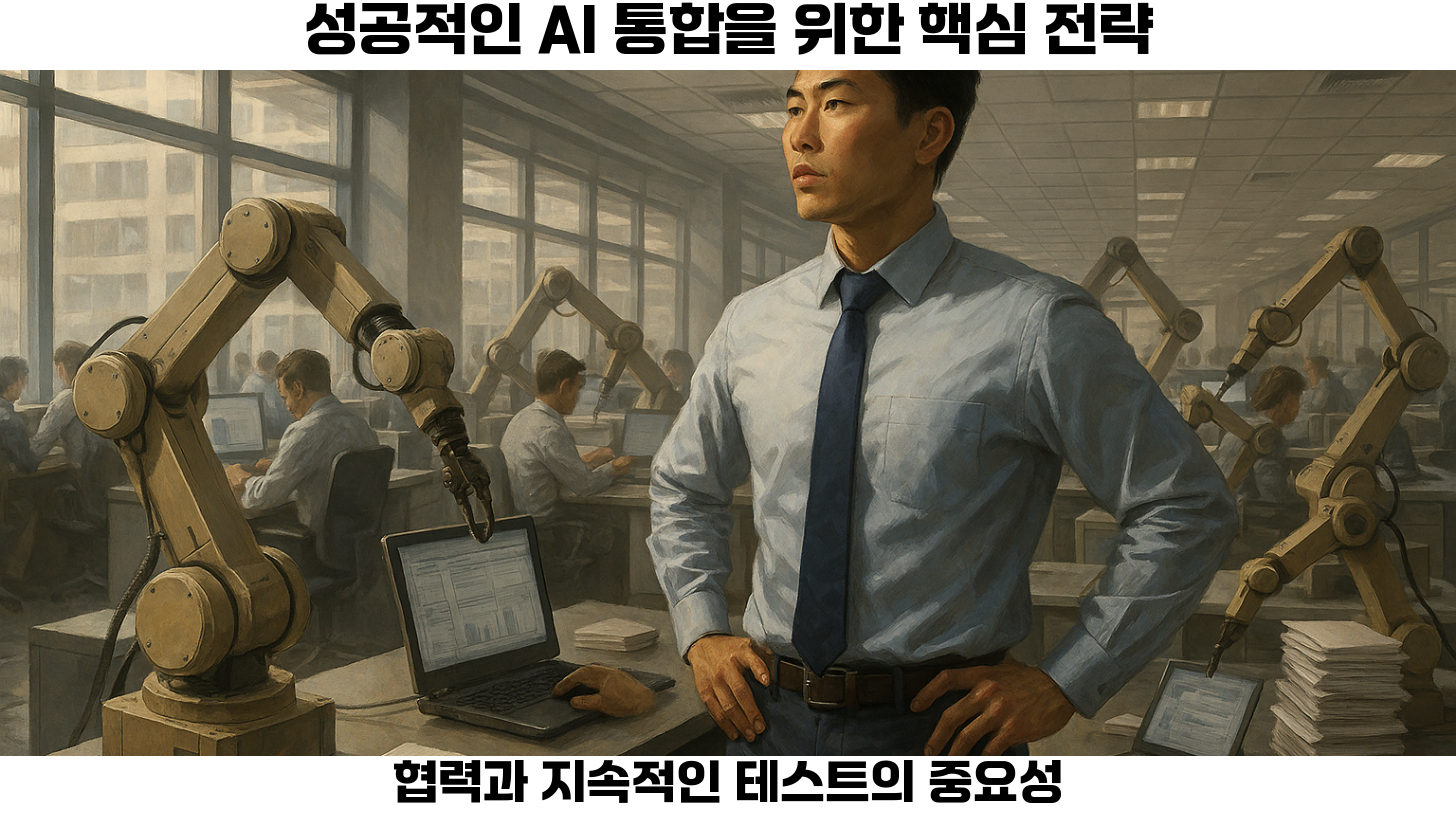 네번째, 통합을 마친 뒤에는 철저한 테스트가 필요합니다.