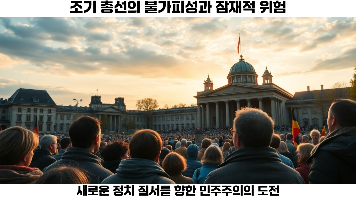 독일 총리 불신임 위기: 정치적 혼란 속 조기 총선의 가능성과 유럽 정치에 미치는 영향 5 미래 정부 구성의 변수: 독일에서의 새로운 정치 지형