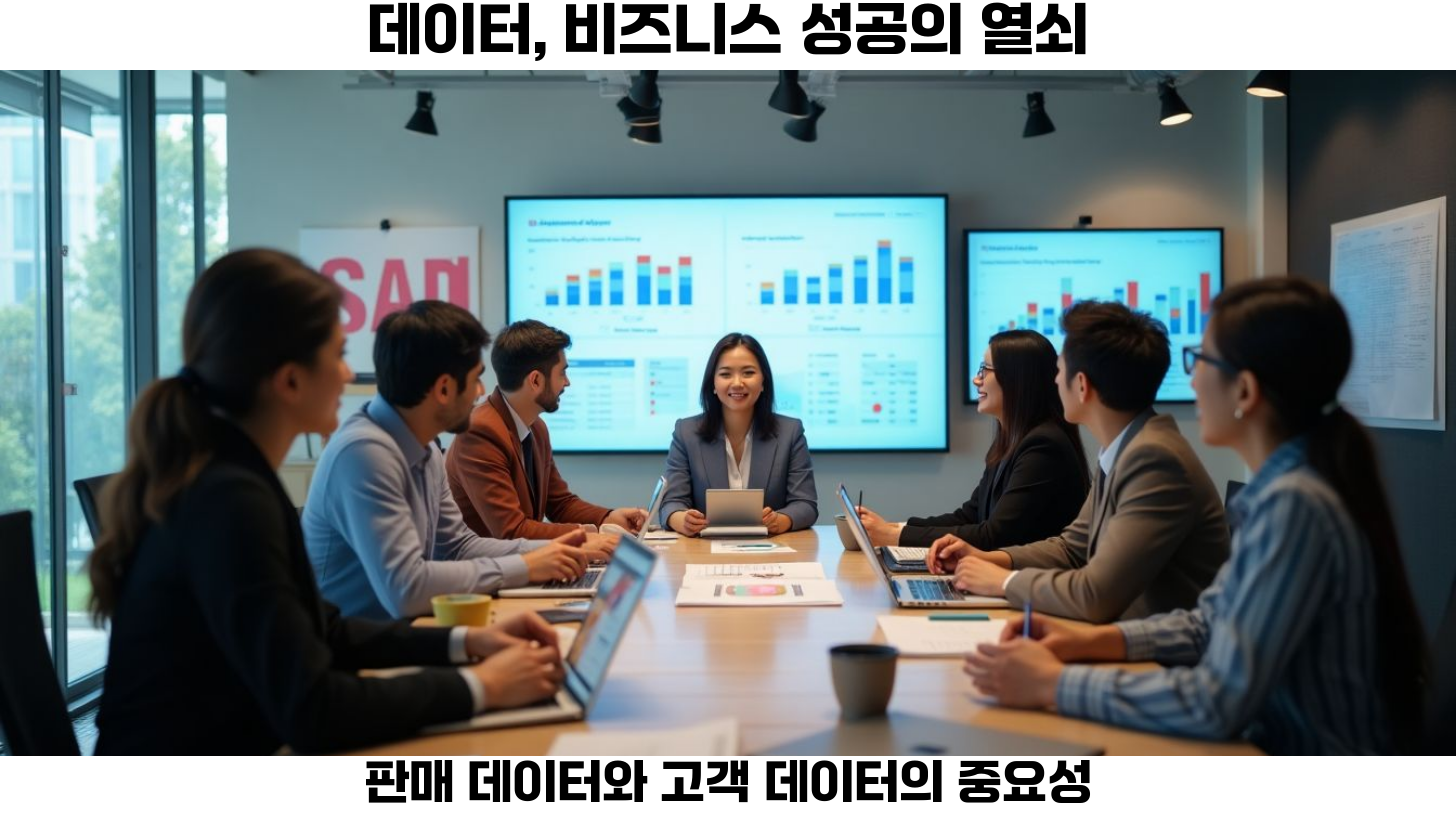 첫번째, 판매 데이터와 고객 데이터 수집 방법에는 여러 가지가 있습니다.