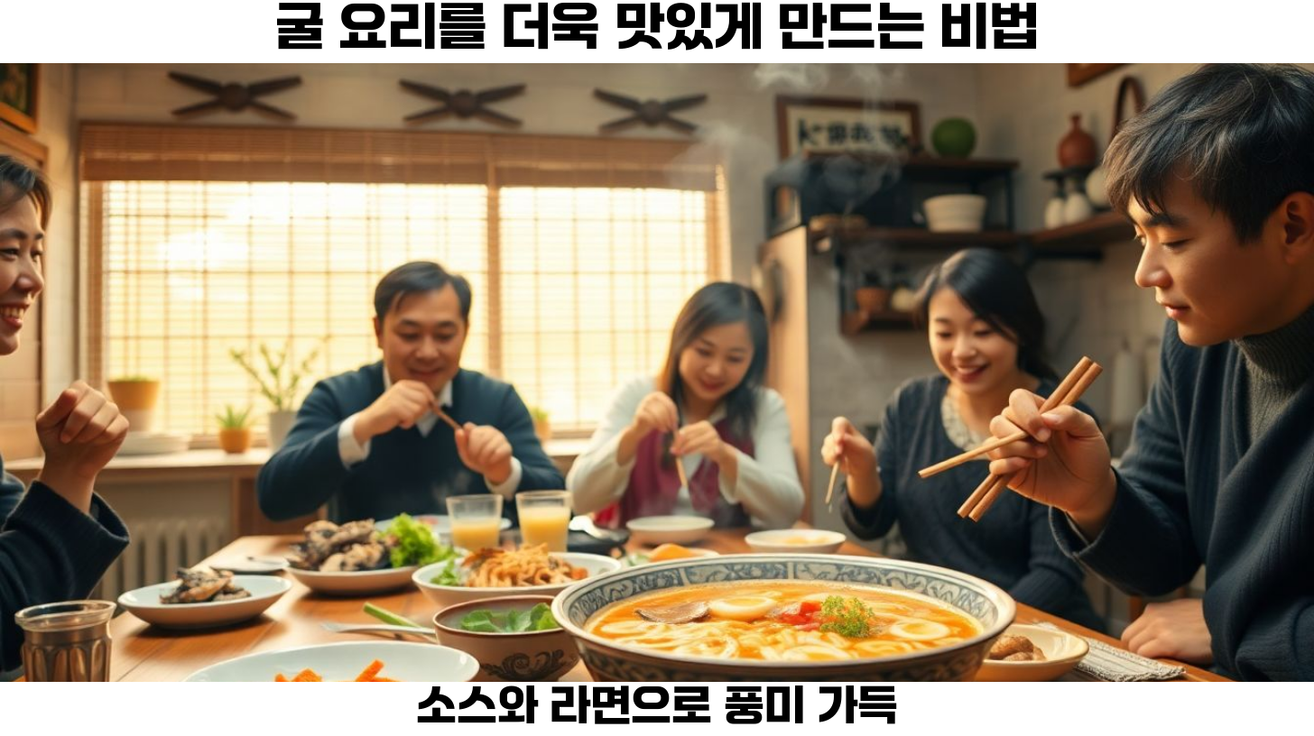 한국식 라면과 해산물