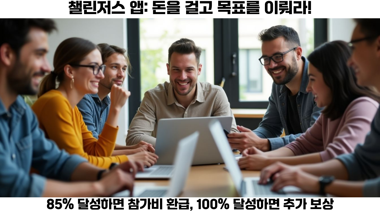 목표 달성을 위한 추가 혜택: 챌린저스 앱부터 목표닷컴까지 3 챌린저스 앱 설명 이미지.