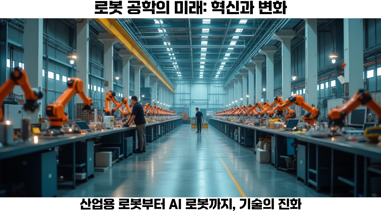 로봇 공학의 미래: 산업용 로봇과 AI 로봇의 혁신적인 변화 2 로봇 공학의 미래