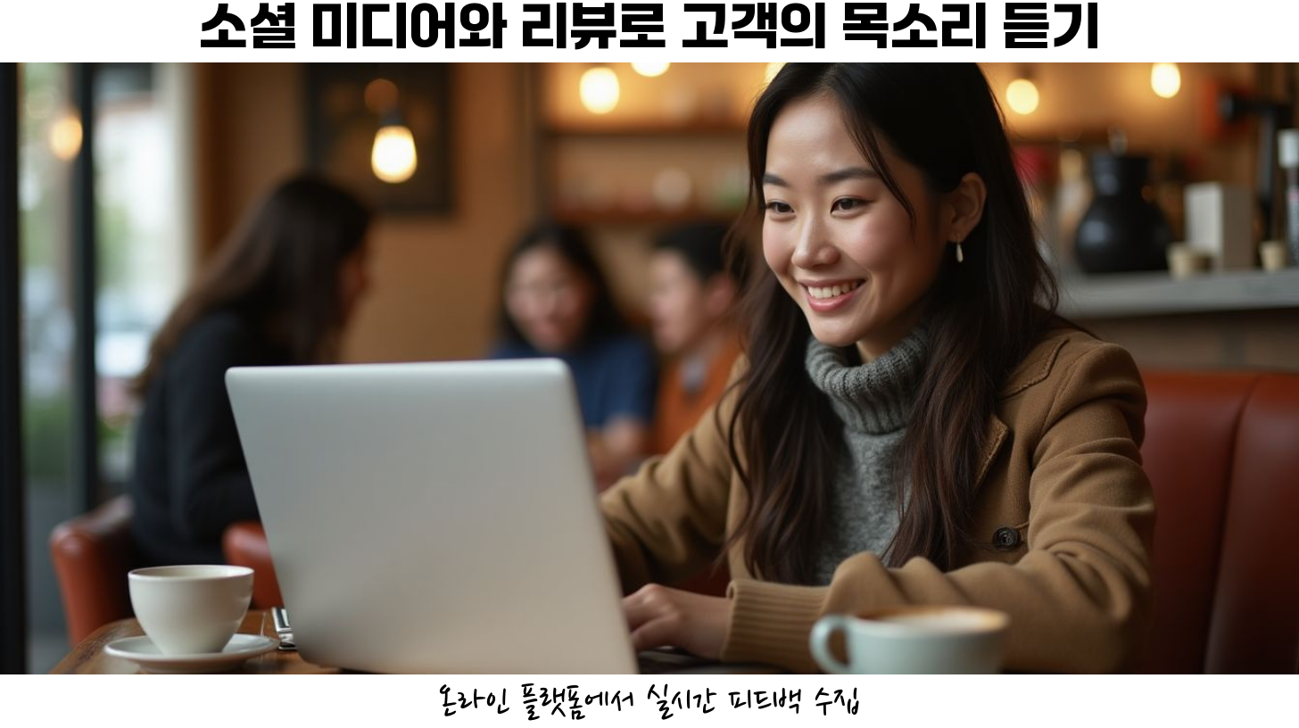 대면 상호작용을 통한 피드백 수집도 있습니다.