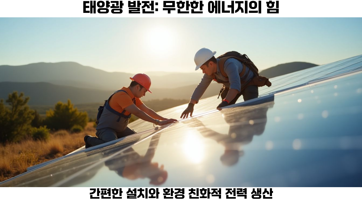 재생 에너지의 미래: 태양광, 풍력, 수소 에너지와 에너지 저장의 혁신 3 태양광 발전의 최신 기술과 그 경제적 이점