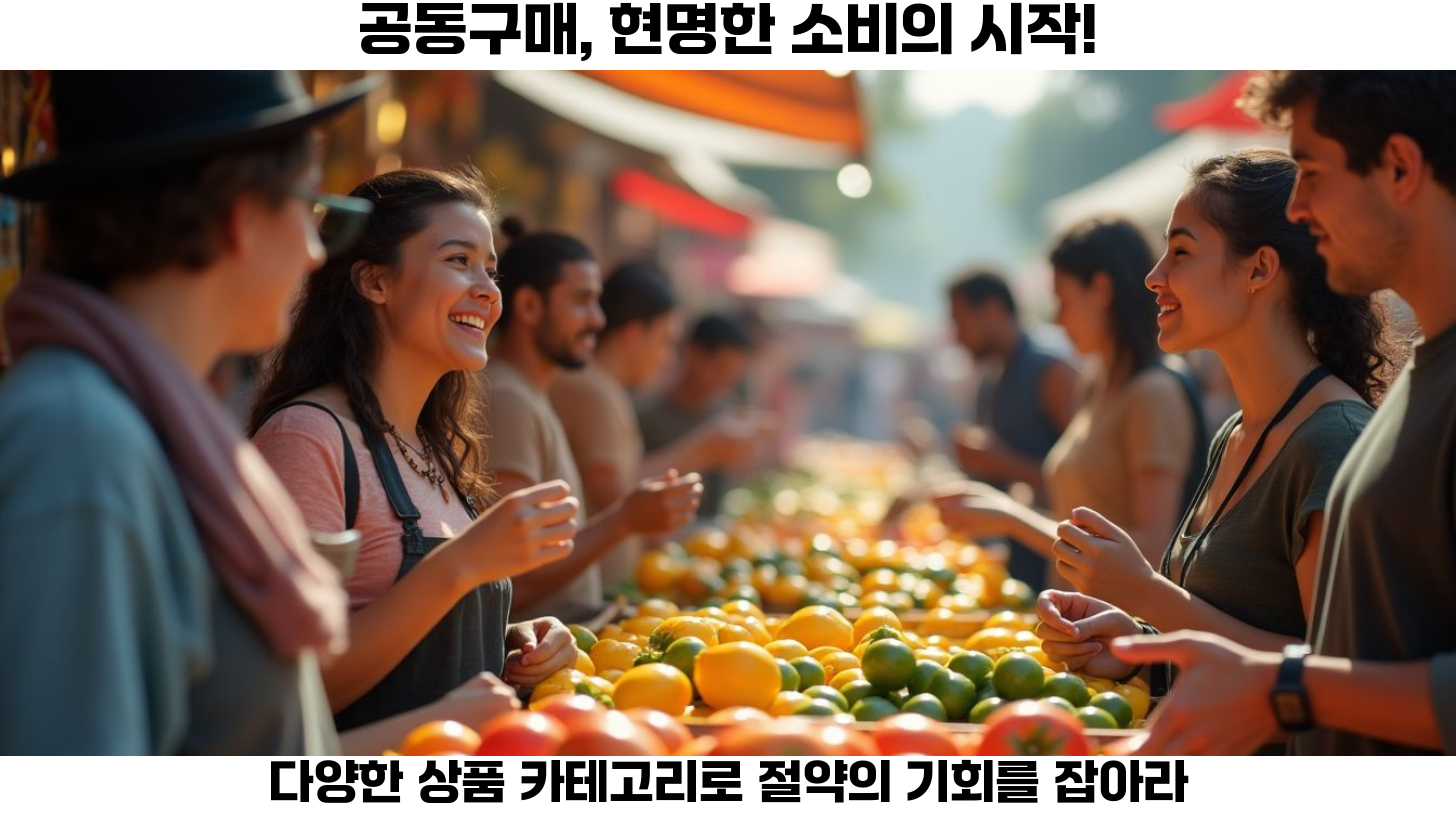 어떤 카테고리의 상품이 공동구매에 적합할까? 2 첫번째 공동구매는 소비자들에게 경제적인 이점을 제공하는 획기적인 쇼핑 방식입니다.