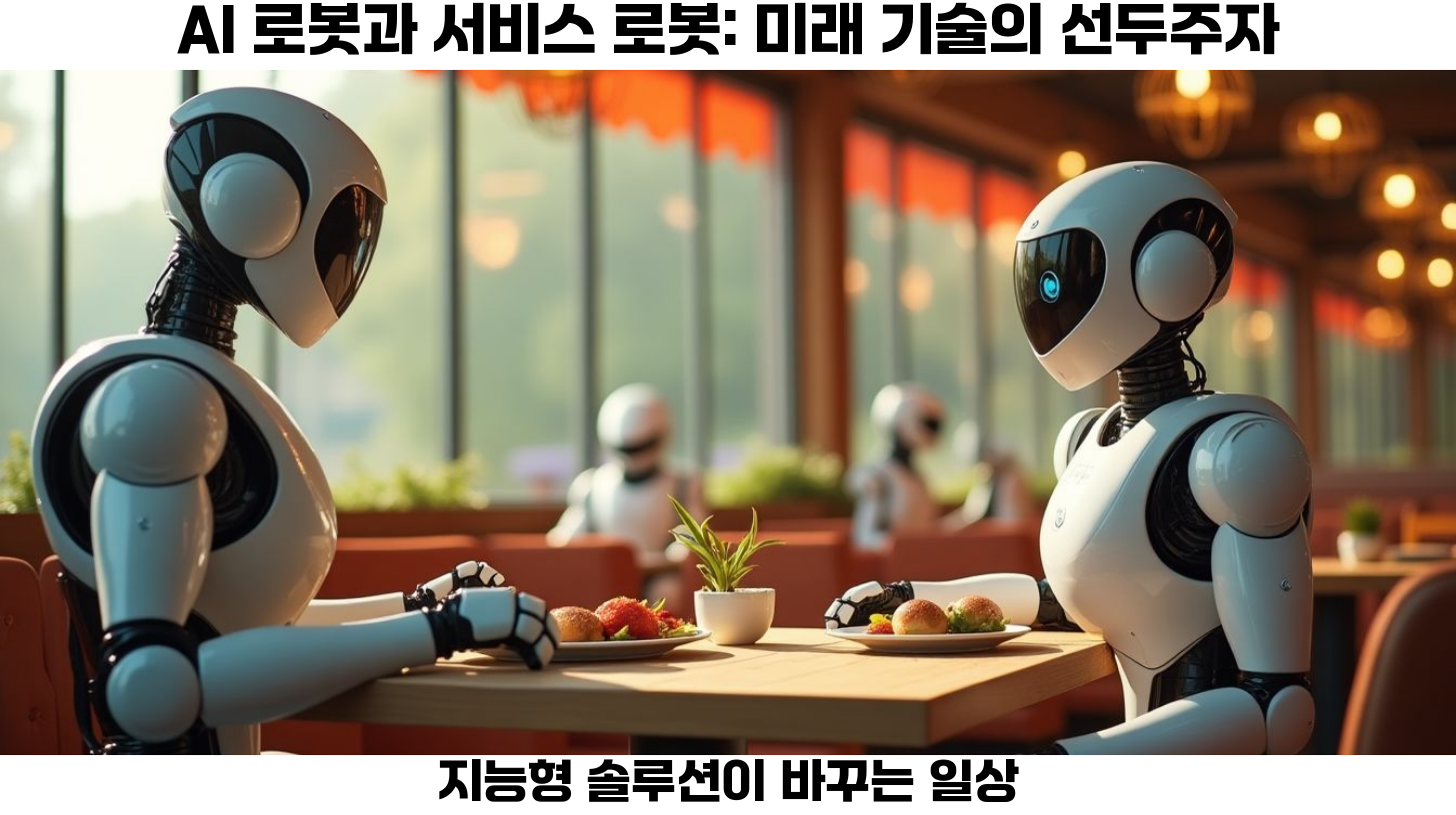 로봇 공학의 미래: 산업용 로봇과 AI 로봇의 혁신적인 변화 5 서비스 로봇의 성장