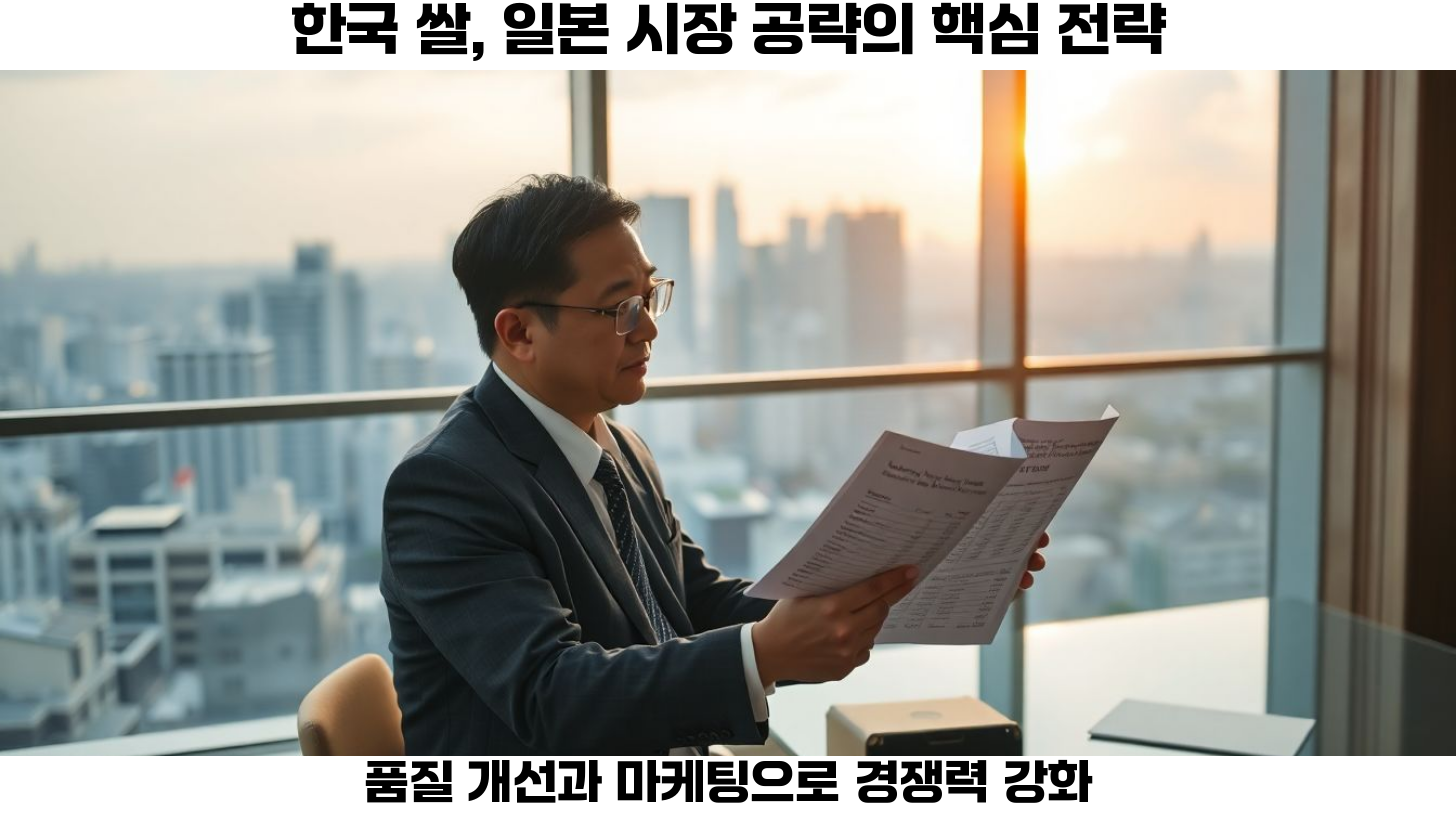 일본 쌀 가격 급등: 한국산 쌀의 수출 기회와 소비 촉진 5 한국 쌀 산업의 기회와 전략