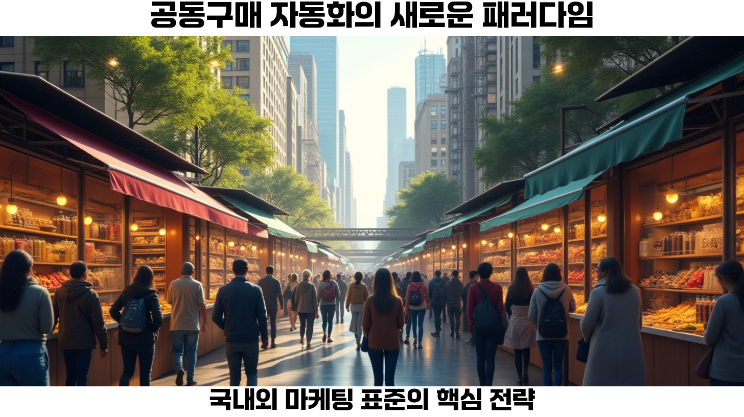 첫번째, 공동구매 자동화는 현대 마케팅의 중요한 요소로, 국내외 다양한 표준과 가이드라인을 준수하며 운영되고 있습니다.