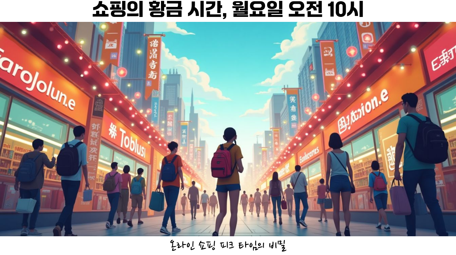소비자 구매 패턴: 월요일이 최적의 쇼핑 시간인 이유 2 첫번째, 월요일 오전 10시대가 온라인 쇼핑에서 구매 건수의 정점을 찍는 시간대라는 사실을 소개하고 싶습니다.