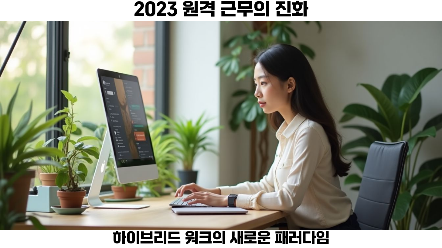 2023년 원격 근무의 미래: 하이브리드 워크와 디지털 노마드 시대를 대비하라 2 하이브리드 워크 모델의 장점과 인기 상승 이유
