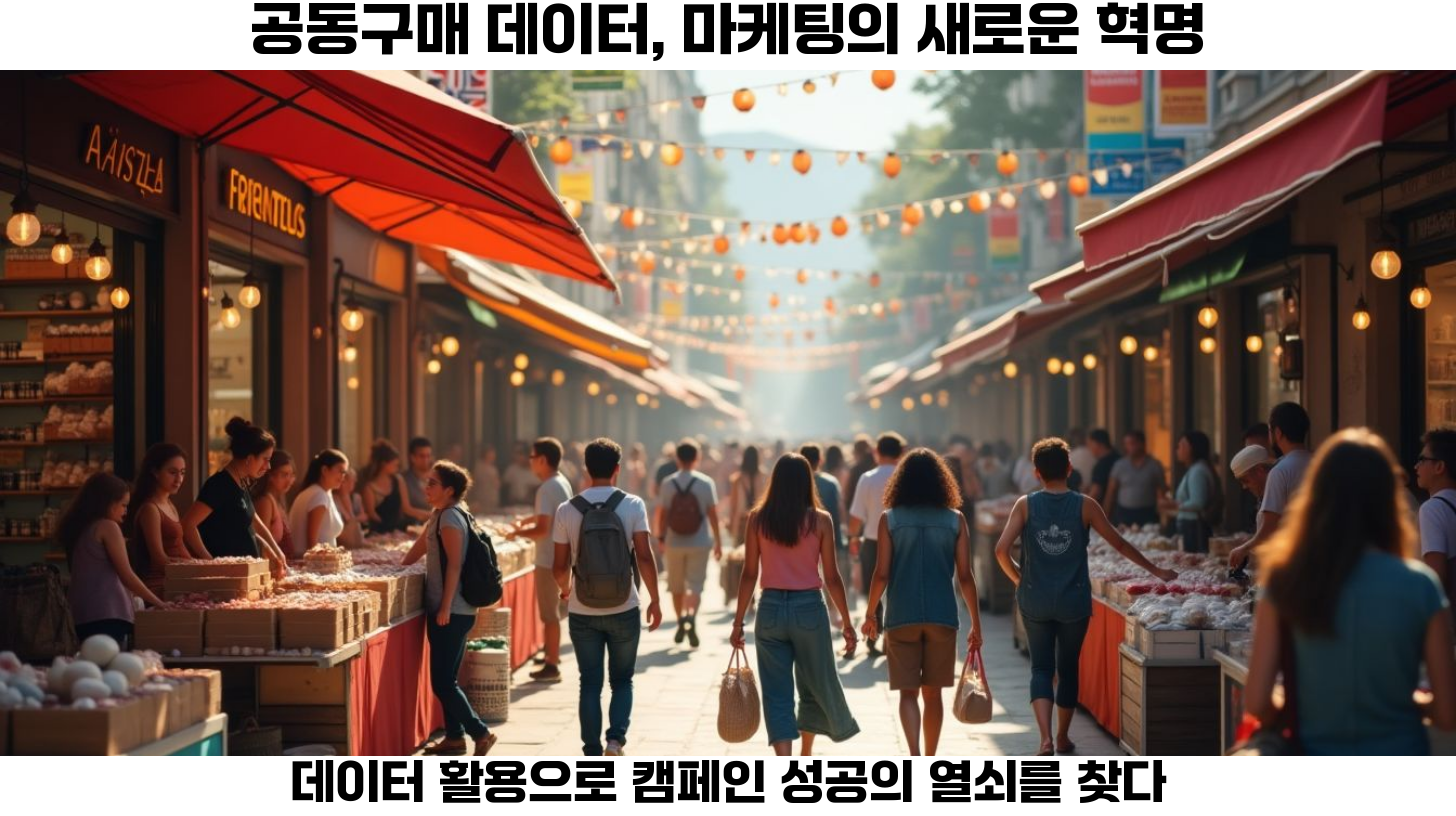 공동구매 데이터 활용 전략: 다음 캠페인 성공을 위한 길잡이 2 첫번째, 공동구매의 매력이 점점 더 많은 소비자들에게 각광받고 있는 가운데, 그 과정에서 확보한 데이터는 향후 마케팅 캠페인에 있어 중요한 자산으로 자리 잡고 있습니다.