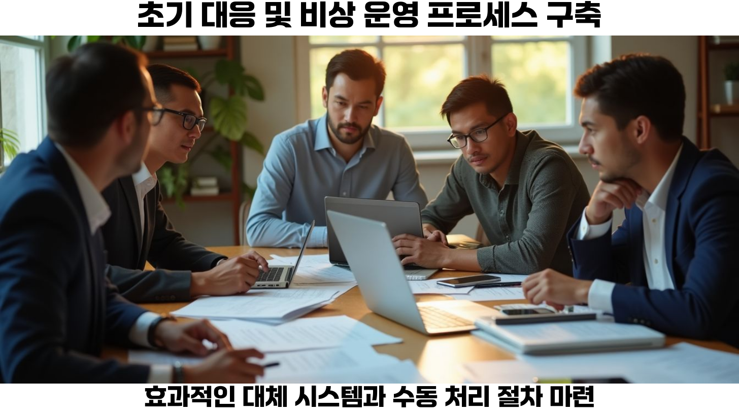 수동 처리 절차를 마련하고 대체 시스템 사용 방법