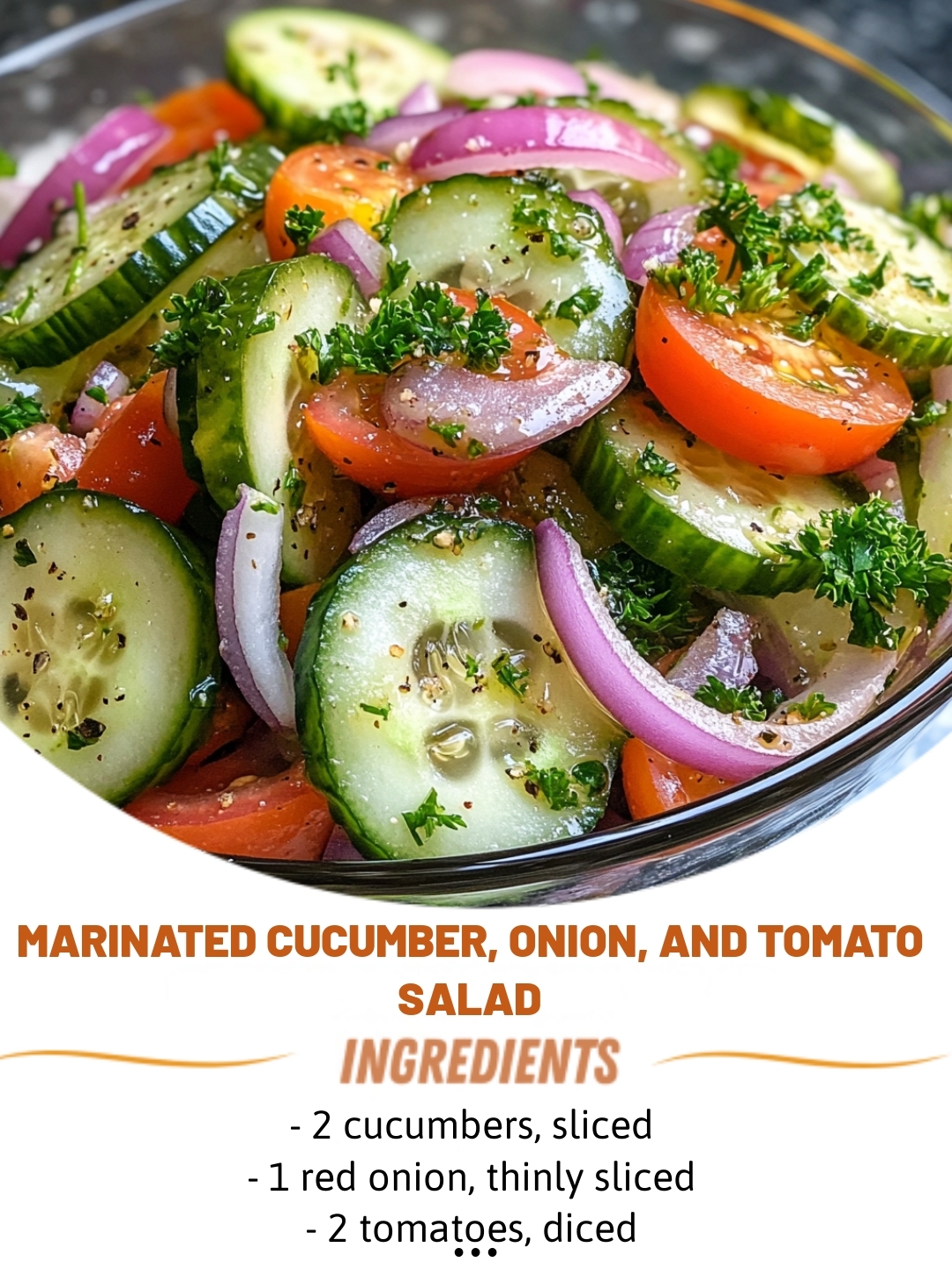 Marinated Cucumber, Onion, and Tomato Salad