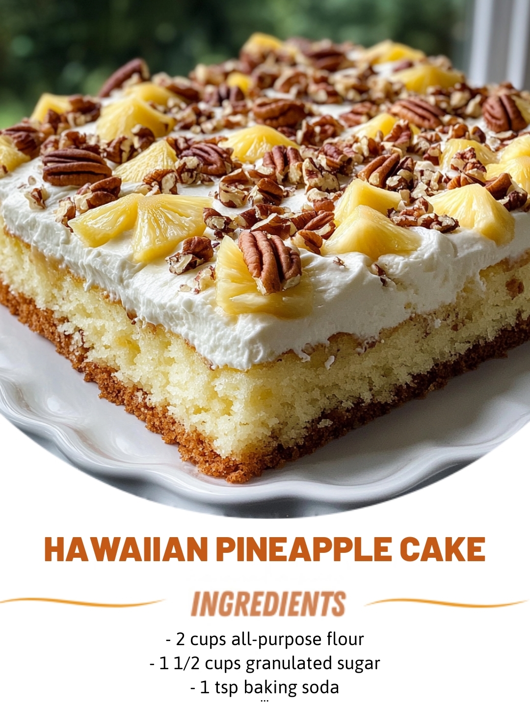 Hawaiian Pineapple Cake