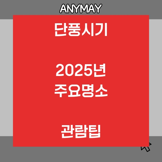 2025 단풍시기 예측! 단풍 명소 예약 바로가기
