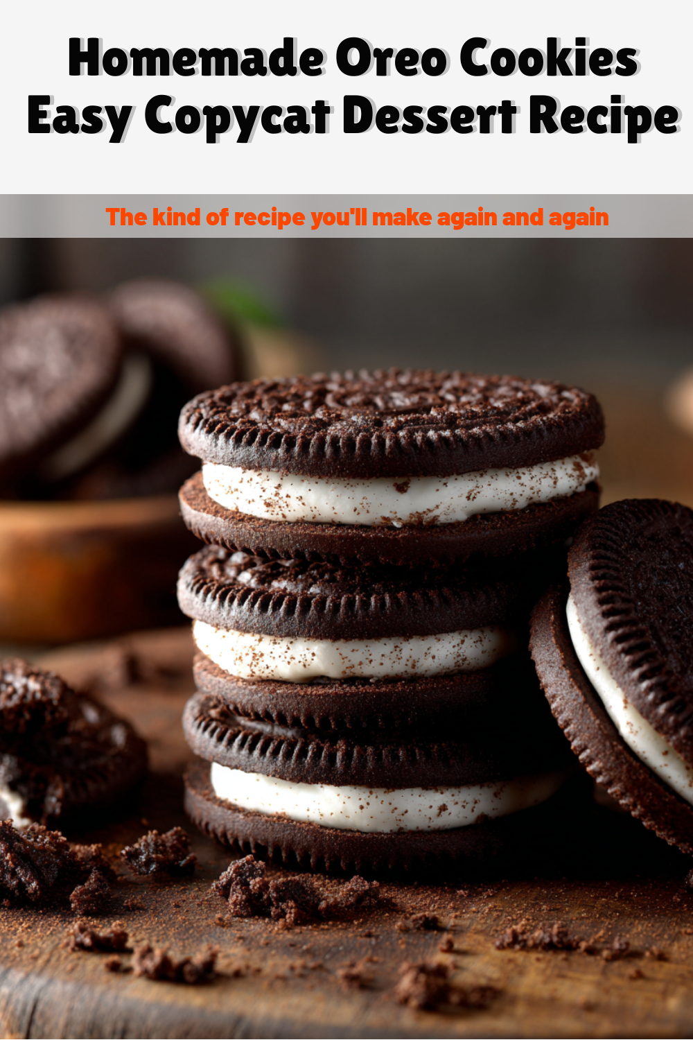 Homemade Oreo Cookies Easy Copycat Dessert Recipe