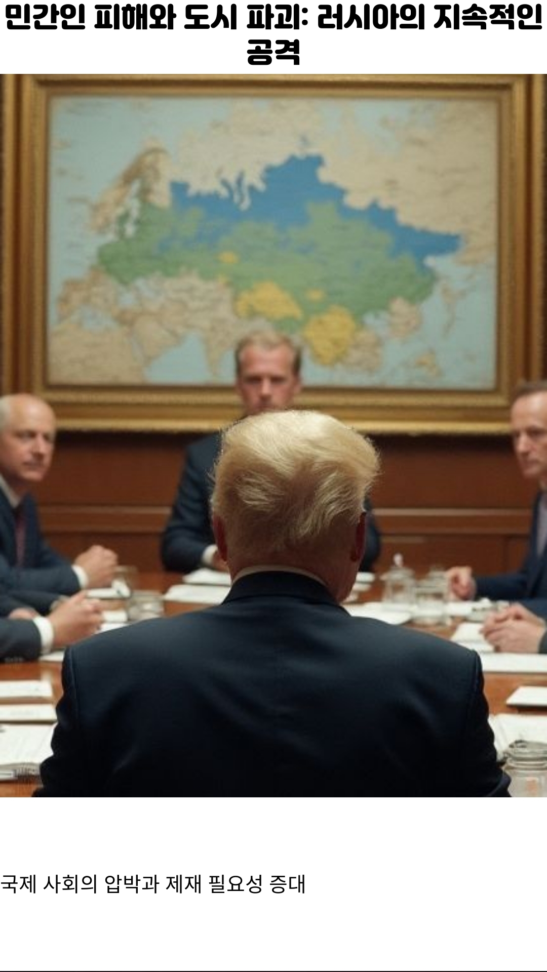 트럼프, 러시아 추가 제재 검토: 우크라이나 전쟁의 새로운 국면? 3 트럼프 대통령의 협상 중단 가능성과 그 의미