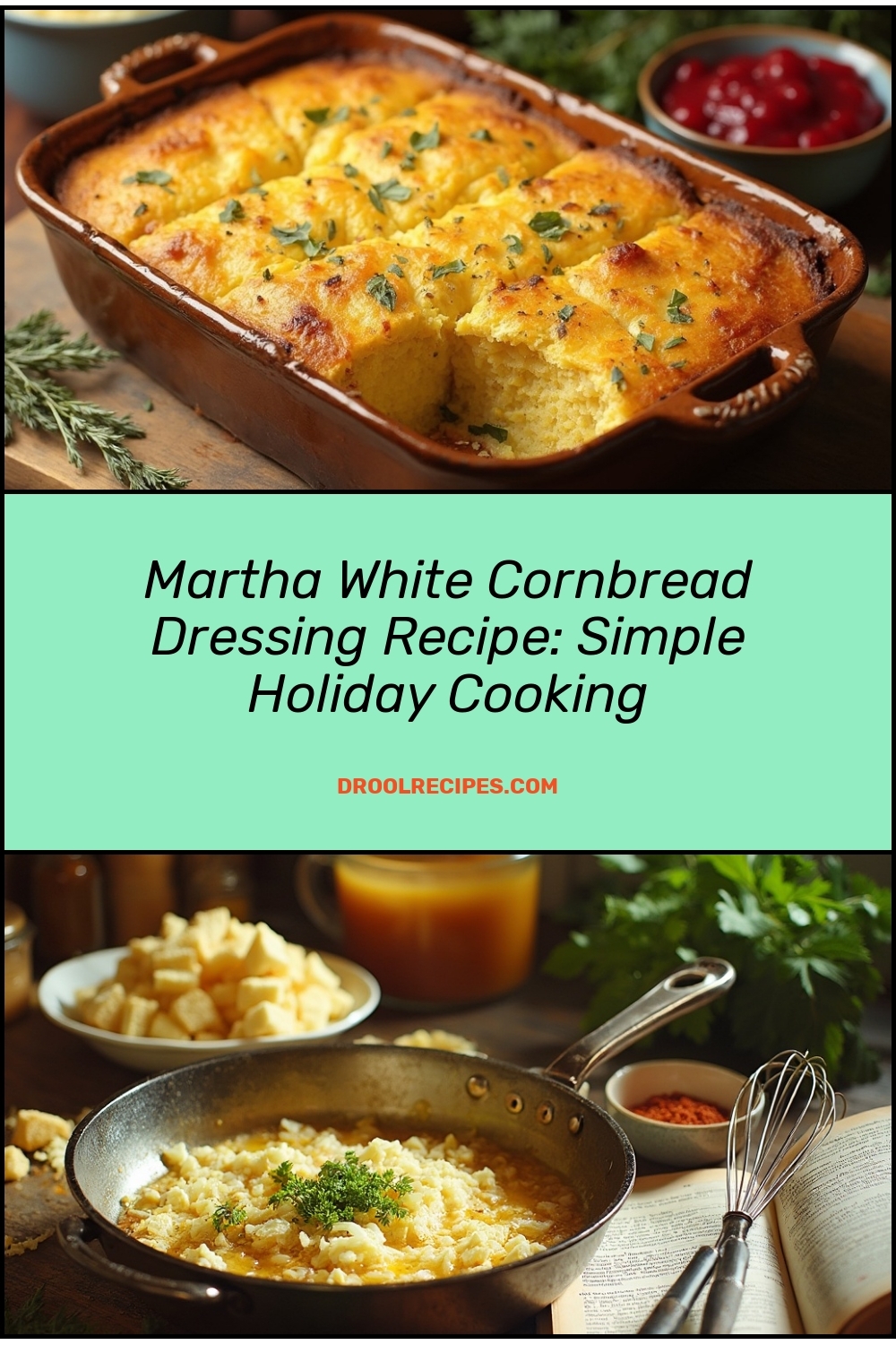 Martha White Cornbread Dressing Recipe Simple Holiday Cooking Drool